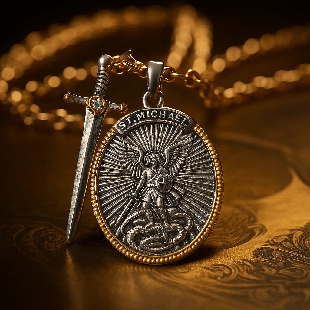 Collar Arcangel San Miguel + Amuleto de Regalo
