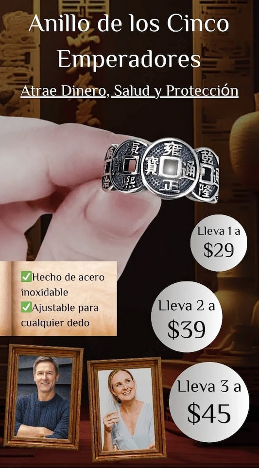 Exclusivo Anillo Cinco Emperadores (Five Emperor Ring)